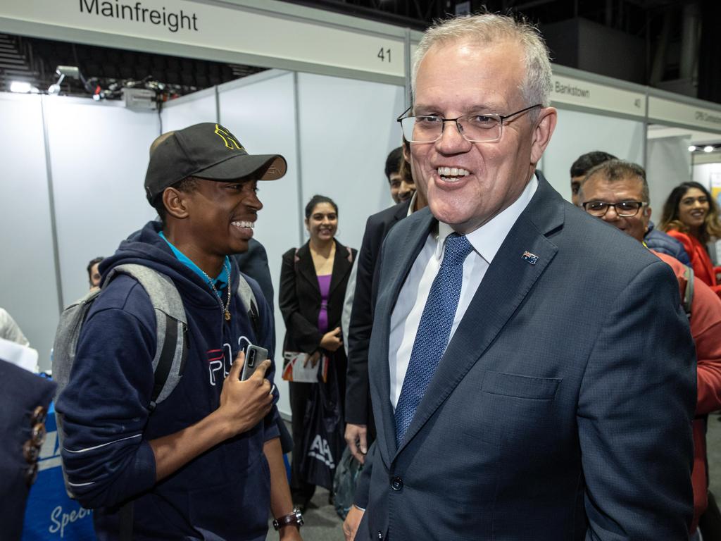 Scott Morrison has promised a $53m reproductive healthcare package, which he announced on Mother’s Day. Picture: Jason Edwards