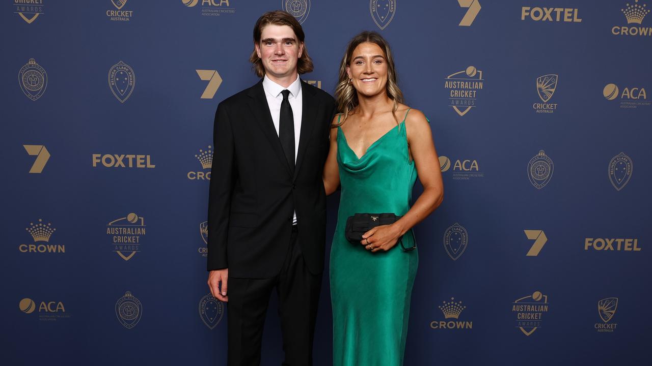 Annabel Sutherland at the Australian Cricket Awards. (Photo by Graham Denholm/Getty Images for Cricket Australia)