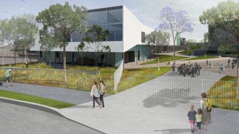 An artist's impression of the proposed new library and student resource centre at Pittwater House School, Collaroy — part of a $14.7 million upgrade on the campus Picture: Supplied