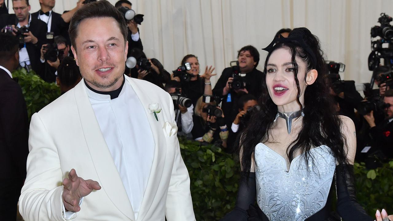 Last week it was revealed Elon Musk and Grimes are ‘taking time apart’. Picture: AFP.