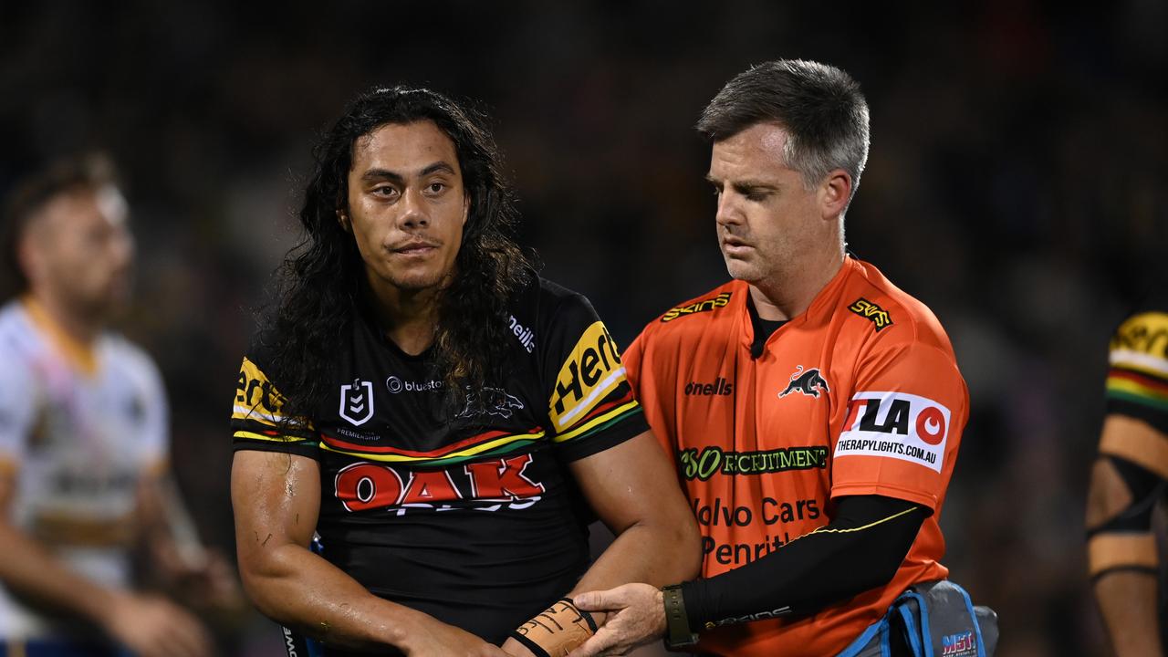 There were fears Jarome Luai would miss the rest of the season when he dislocated his shoulder in Round 26. Picture; NRL Photos