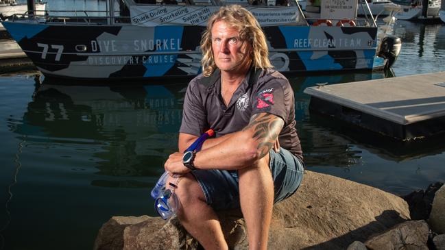 Steve Kerry, owns Subsurface Scuba in Mooloolaba and has been hit hard by the border closure between NSW and Queensland. Picture Brad Fleet