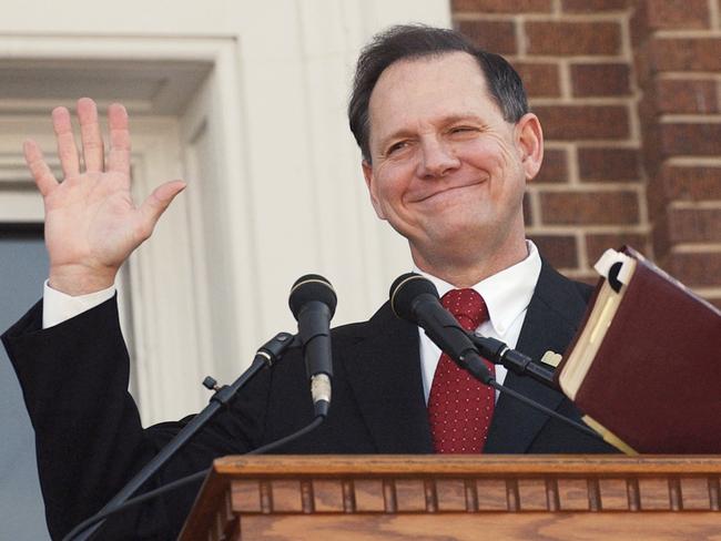 Judge Roy Moore has been elected to and removed from the Alabama Supreme Court twice. Picture: AP Photo/Ric Feld