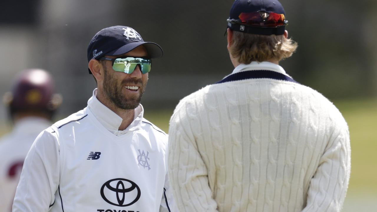 Glenn Maxwell launched a red-ball comeback with the Victorian second XI at the Junction Oval in October. Picture: Michael Klein