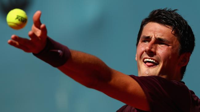 Bernard Tomic has yet to win a match on clay this season.