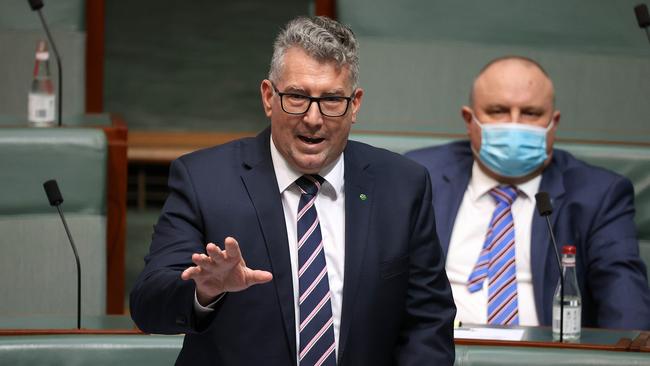 Resources Minister Keith Pitt during Question Time at Parliament House in Canberra. Picture: NCA NewsWire / Gary Ramage