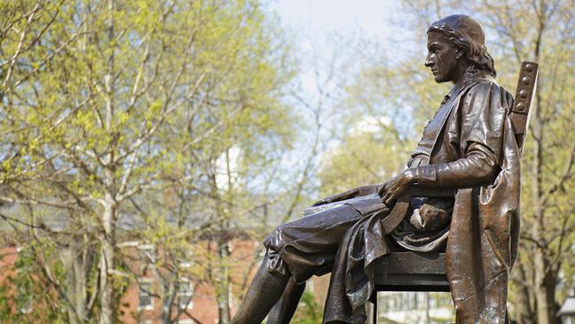 A monument to founder Jon Harvard at Harvard University, one of the top institutions likely to be home to Ramsay postgraduate scholars.