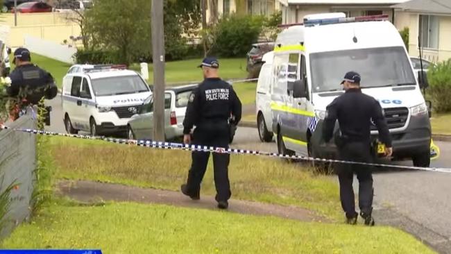 Police at the scene of a stabbing at Gateshead on January 9, 2025. Picture: NBN News.