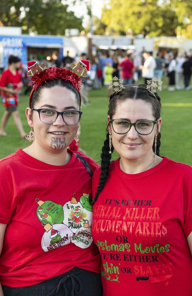 Chloe (left) and BJ King at Triple M Mayoral Carols by Candlelight, Sunday, December 8, 2024. Picture: Kevin Farmer