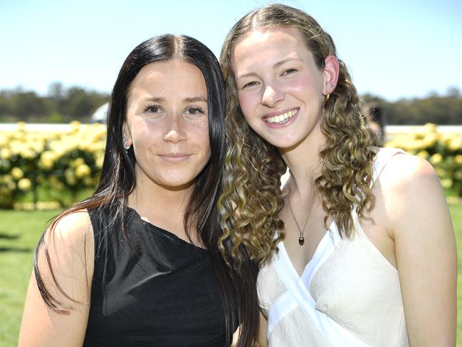 Apiam Bendigo Cup was held at Bendigo Racecourse, Bendigo, Victoria, on Wednesday, October 30th, 2024. Pictured enjoying the horse racing carnival are Claudia and Sophie. Picture: Andrew Batsch