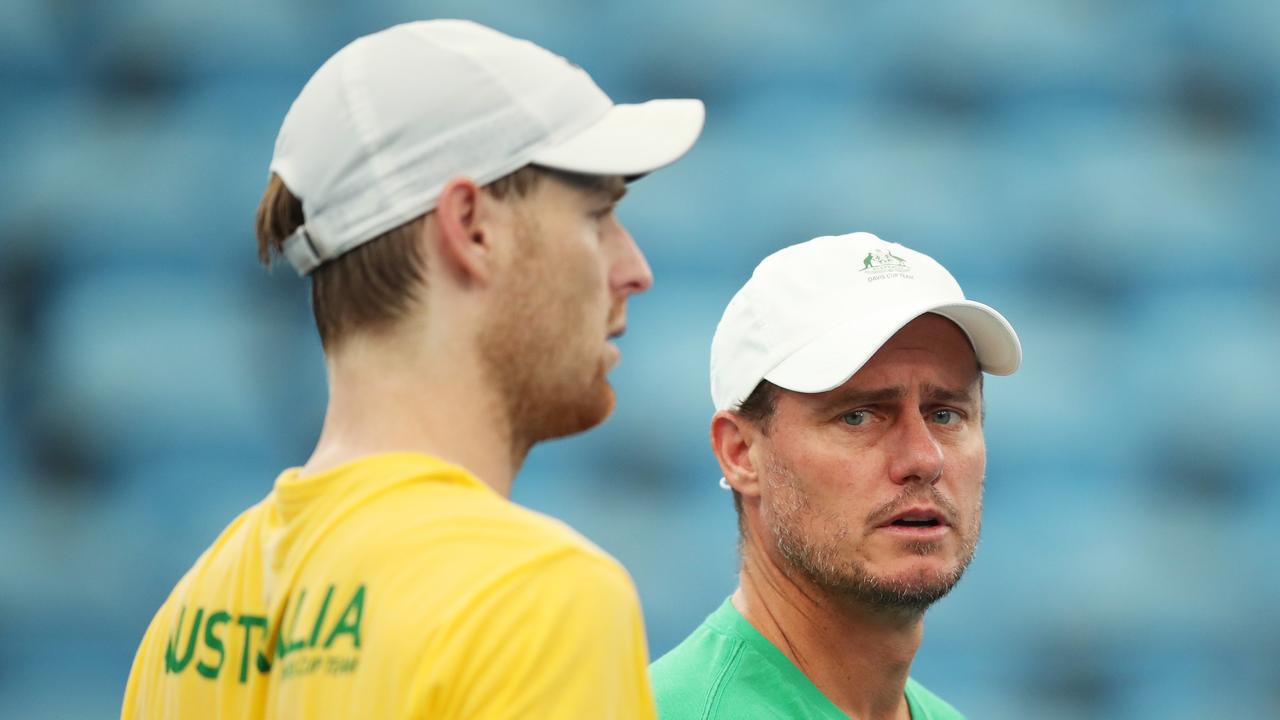 Australian Davis Cup captain Lleyton Hewitt picked Luke Saville in his squad for the first time. Picture: Matt King