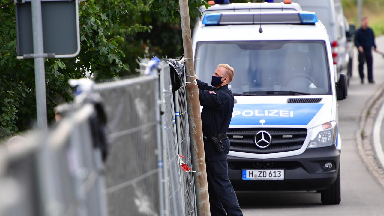 A white van belonging to pedophile Christian Brueckner will be examined by the German FBI. Picture: Getty Images