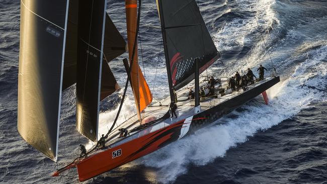 Comanche in full flight crossing Bass Strait. Picture: Rolex/Carlo Borlenghi