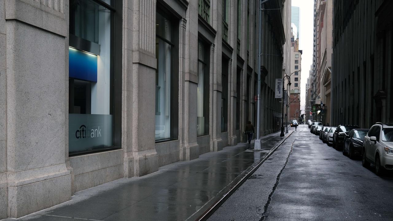 An empty New York Street.