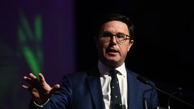 Federal Nationals Leader David Littleproud speaks during the LNP Convention in Brisbane. Picture: Dan Peled / NewsWire