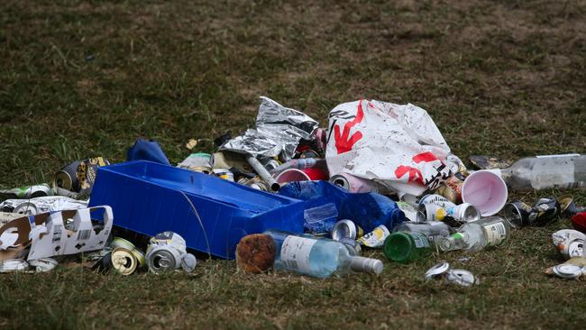 A mountain of rubbish is seen in the park. Photo by: NCA Newswire/ Gaye Gerard