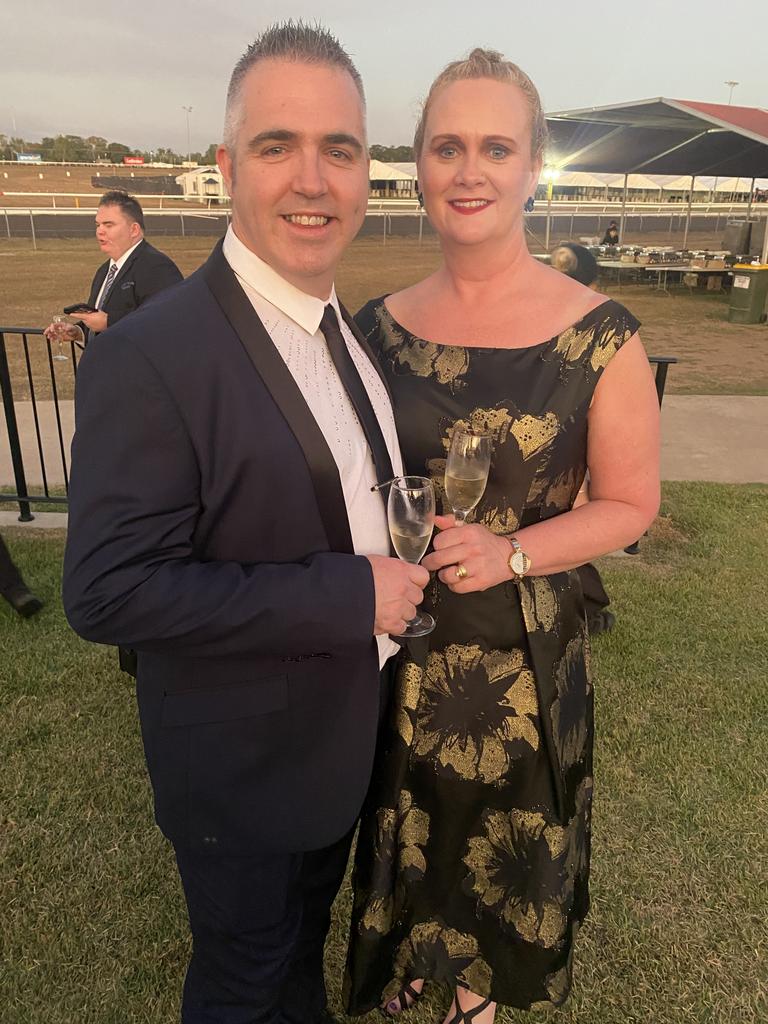 Barry and Elisabeth Crosby enjoy the 2022 Darwin Cup Gala Ball. Picture: NT News