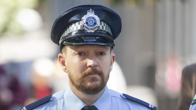 Constable Chris Sharman told the inquest with radio issues near the scene of the shooting. Picture: NewsWire /Glenn Campbell