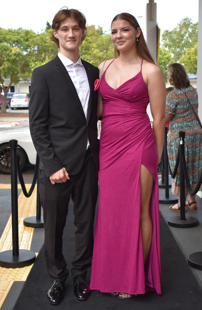 Noah O'Neill and Abbey Lumley at the Burnside State High School formal 2023.