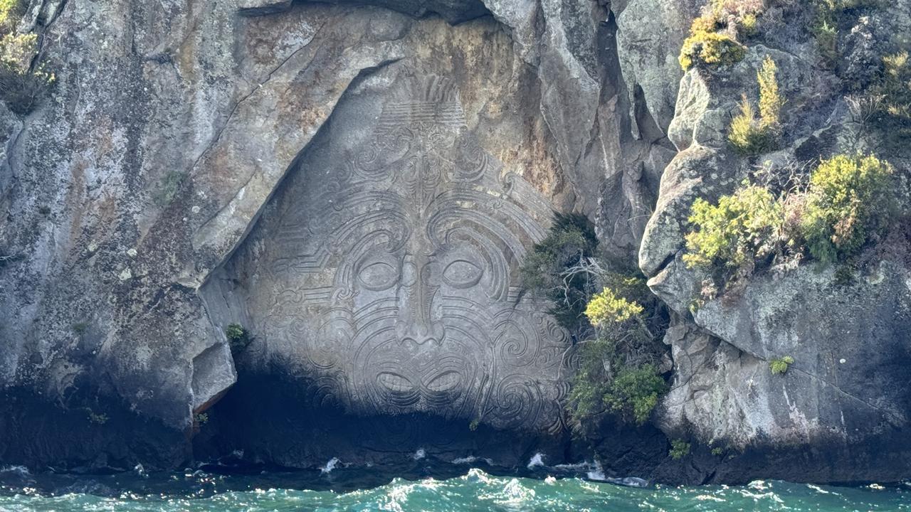 The Maori rock carvings are incredible. Photo: Andrew McMurtry