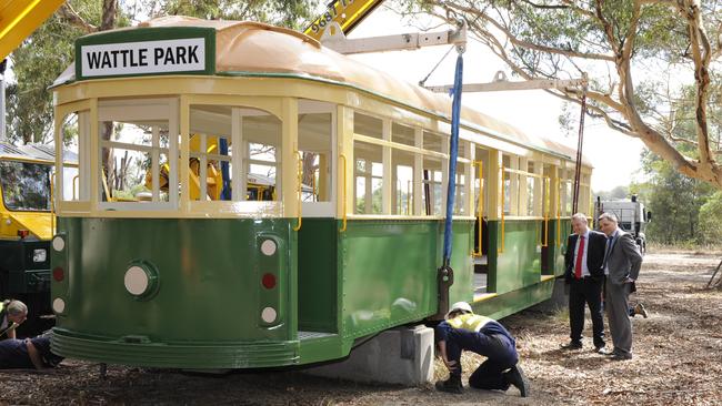 A replacement W class tram was donated by the Victorian Government after the arson attack.