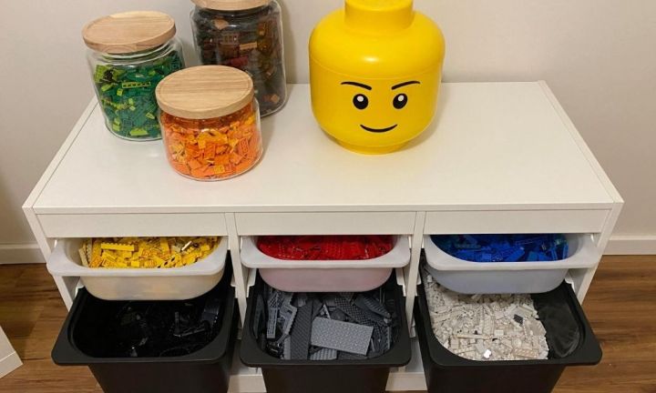 LEGO Kmart table hack: Grandmother has parents in a spin with clever idea