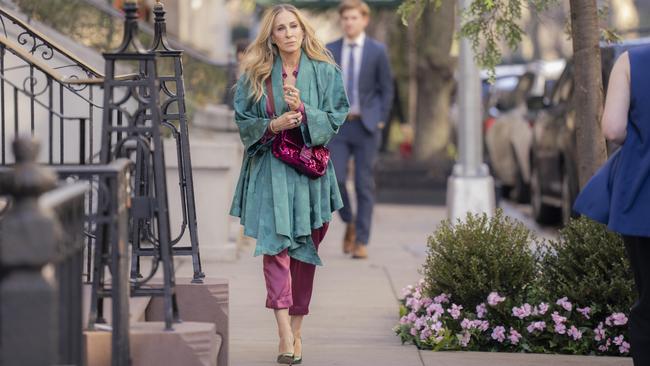 Sarah Jessica Parker is not so fashionable in Sex and the City sequel And Just Like That. Picture: Binge/HBO Max