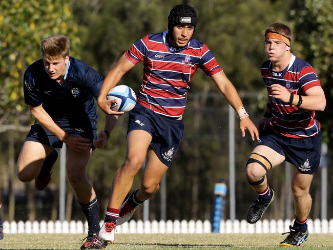 The Southport School’s Dion Samuela. Picture: AAP/David Clark