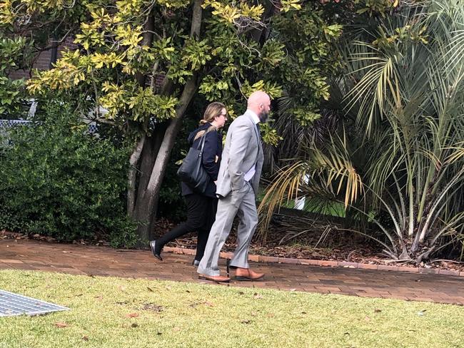 Michel and Emma Rossetti leaving court on Wednesday.