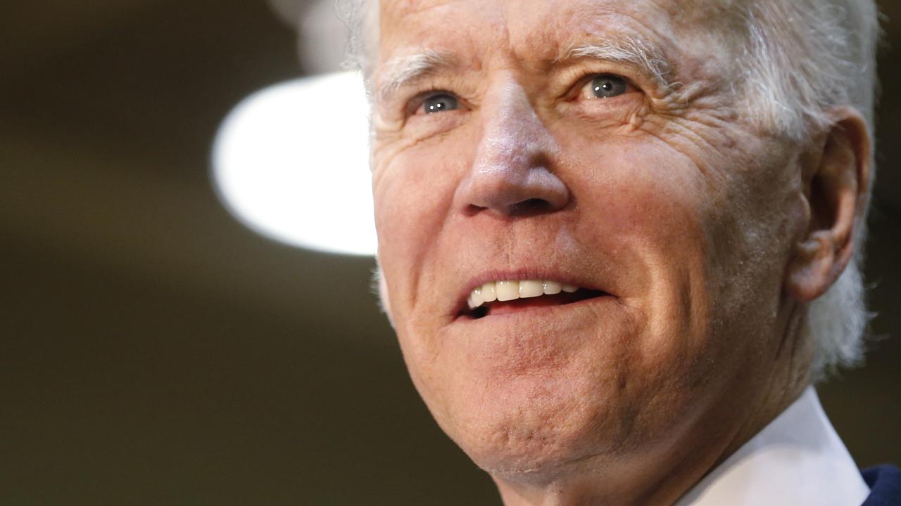 Democratic moderates are coalescing behind Barack Obama’s vice president, Joe Biden. Picture: Steve Helber/AP