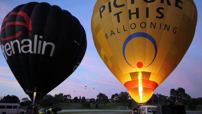 A hot-air balloon operated by Picture This Ballooning crash landed near Lilydale on December 31, 2021. Picture: Picture This Ballooning Facebook page.