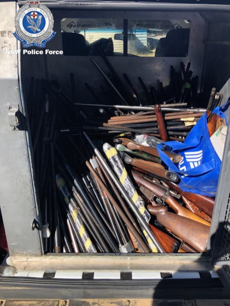 Police seized 26 prohibited weapons and 21 firearms. Picture: NSW Police