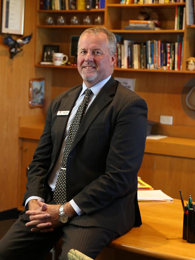 John Paul College principal Peter Foster. Picture: David Kelly