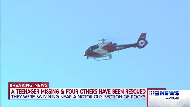 9 News- Teenager missing off Glenelg beach