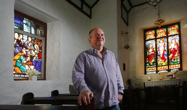 Allan Bate is senior minister of historic St Pauls Church at Kincumber. Picture: Mark Scott