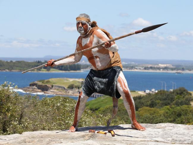 Aboriginal Youth worker and spear maker Dean Kelly at La Perouse. Picture: Craig Wilson