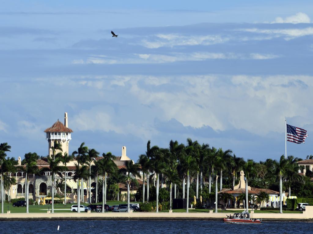 Donald Trump's Mar-a-Lago estate in Palm Beach, Florida, where he is golfing and tweeting about building the wall between the US and Mexico. Picture: AP Photo/Susan Walsh