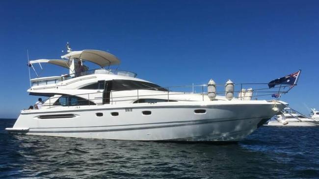 A luxury motor boat believed to be owned by Mr Hirsch. Picture: Facebook.