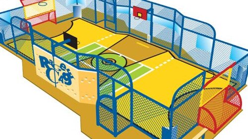 Salisbury Council is proposing to install a “Rage Cage” at an upgraded playground in Paralowie. Picture: Rage Cage Sports Pty Ltd