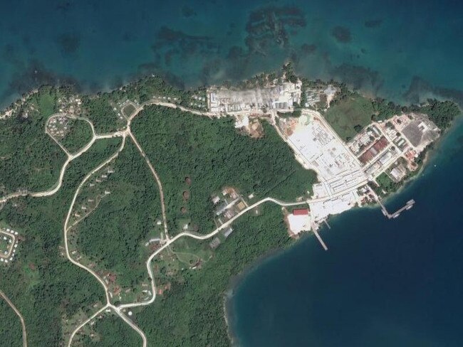 The military base established on Manus Island during World War II has suddenly become of interest to both Beijing and Canberra. Picture: Google Earth