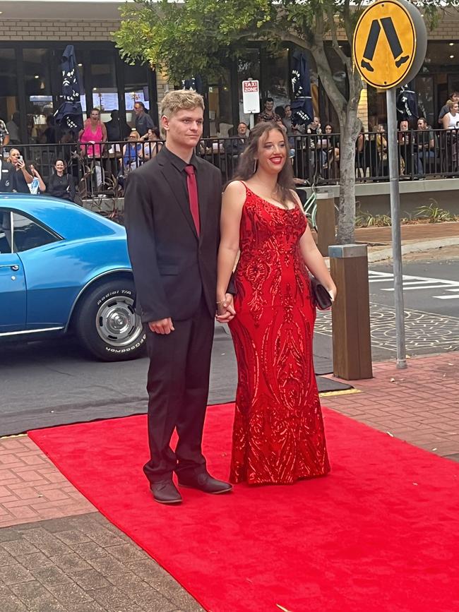 The students of Urangan State High School arrive at their formal.