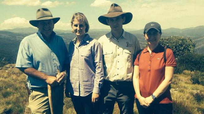 Former member for Wagga Wagga Daryl Maguire with Miriam and Mason Crane and NSW Premier Gladys Berejiklian in 2015.