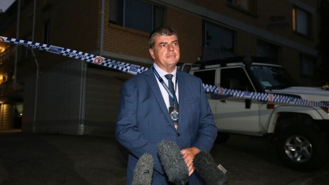 Queensland Detective Superintendent Brendan Smith said the owner of the garage where the car was found has no relation to Murdok and was shocked after being told the news. Picture: David Clark