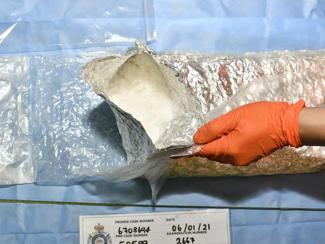 Four men and a woman allegedly part of a transnational criminal syndicate charged after the seizure of 81kg of methamphetamine. Picture: Supplied