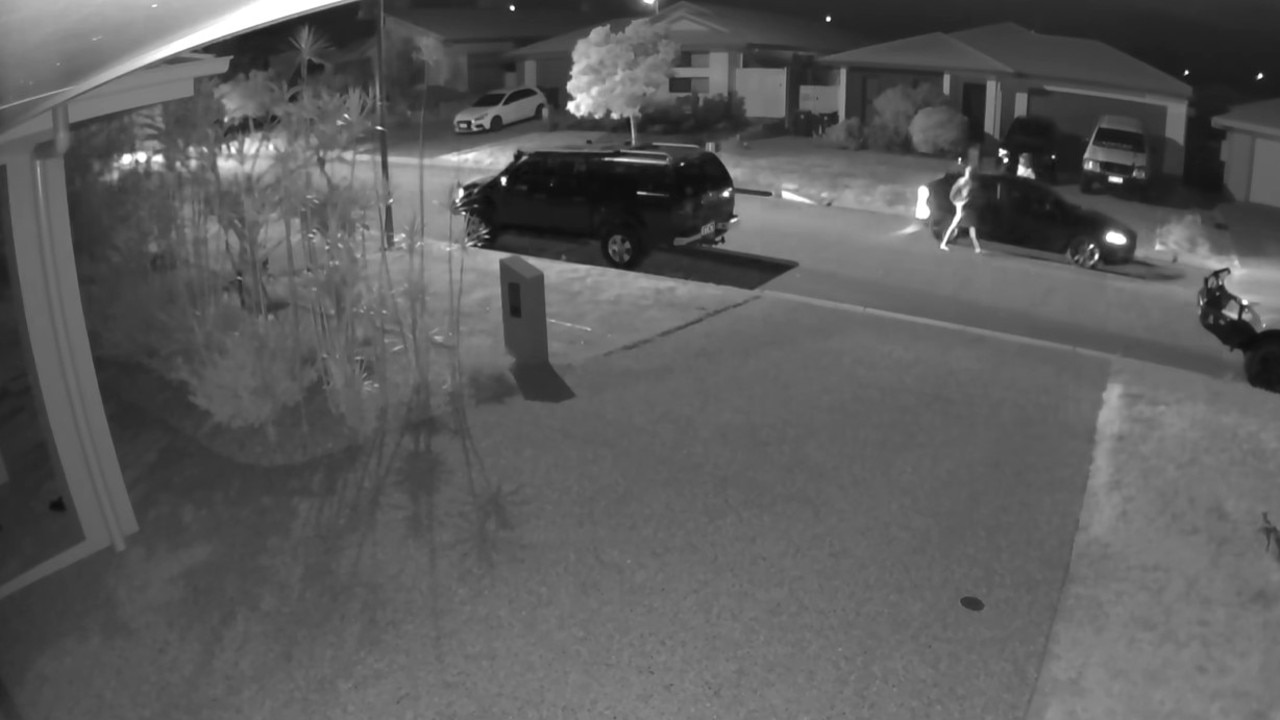 CCTV shows an incident between two youths and residents of a street in Cosgrove earlier this week.