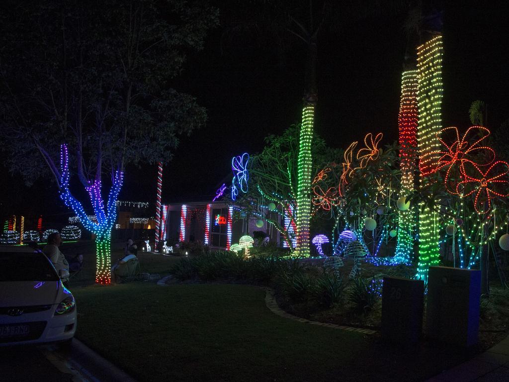 Residents on the Gold Coast have turned on their Christmas light displays. 26 forest Oak drive Upper Coomera. Photo: Jerad Williams