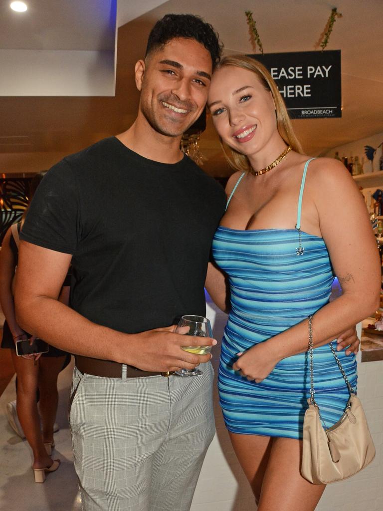 Joshua Bishara and Edyn Mackney at opening of Memory Lane, Broadbeach. Picture: Regina King.