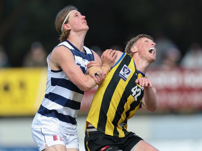 Joe Pike in action for Geelong VFL last season. Picture: Rob Lawson/AFL Photos