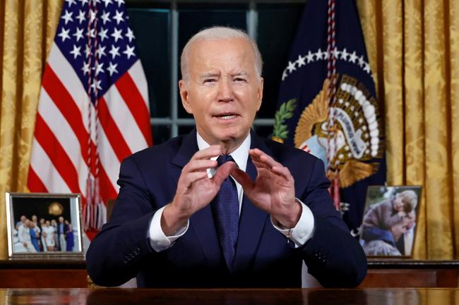 US President Joe Biden addresses the nation on the conflict between Israel and Gaza and the Russian invasion of Ukraine