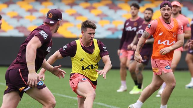 Jock Madden, Brisbane Broncos training at The Gabba. Picture: Liam Kidston